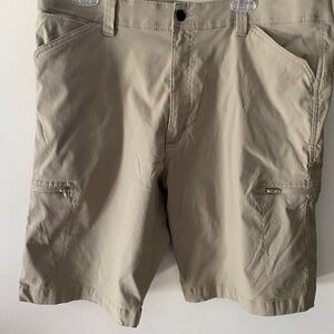 Men's Khaki Nylon/Spandex Blend With Comfort Band.  Size 38